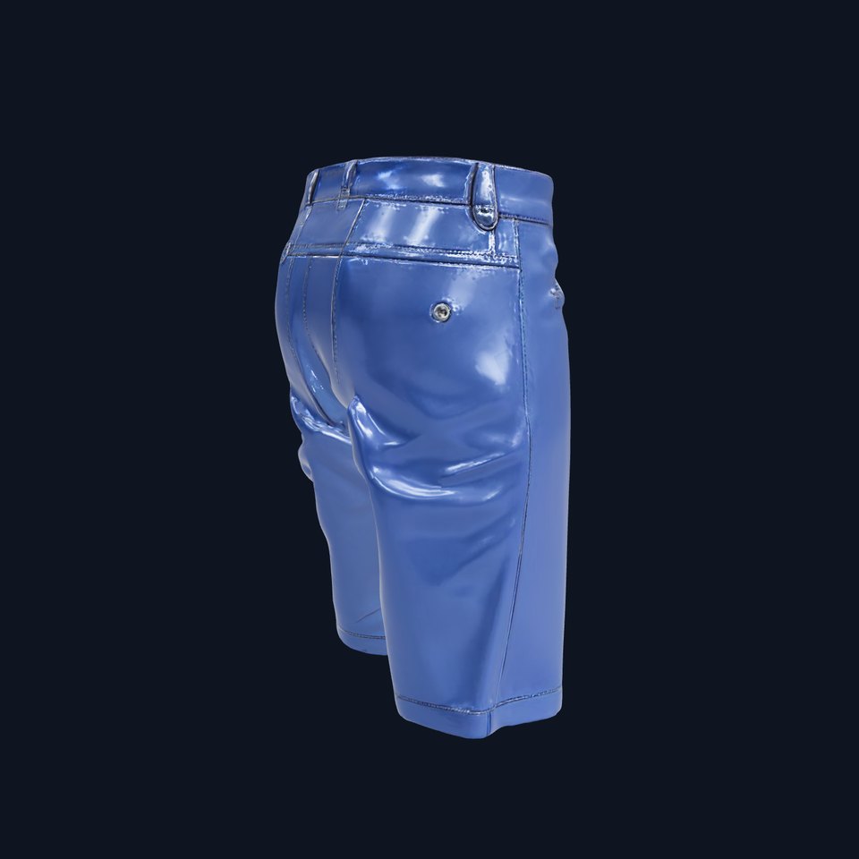 Denim Shorts D model pack